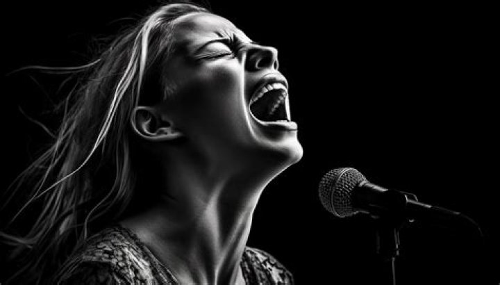 Passionate: The singer&nbsp;closed her eyes and flexed her vocals